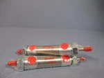 Lot Of (2) Bimba Double-acting Double-end Rod Pneumatic Air Cylinder 040.5-DXDEV. Fixed Price $59.99.