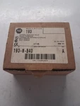 Allen Bradley 193-M-B40 Ser. (br/wh) Nsmp. Fixed Price $25.00.