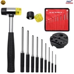 Pin Punch Set 14PCS Watch Jewelry Steel Repair Tools W/ Universal Block & Hammer. Fixed Price $29.99.