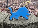 Detroit Lions Custom Hitch Cover. Fixed Price $57.50.