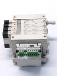 Smc EX120- SDN1 Serial Interface Unit W/ 4 Position Solenoid Valves. Fixed Price $58.30.
