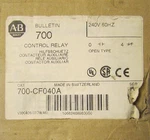 Allen Bradley Control Relay 220-240V 700 CF040A. Fixed Price $50.00.