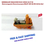 Weidmuller 9406221001 RS32 24VUC Ld Lp 2U Electromagnetic Relay Ac/dc 4A Din. Fixed Price $55.00.