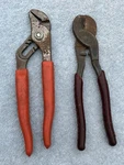 Klein Electrical Slip Joint Pliers Model HD502-10 & Purple Handle Wire Cutters. Fixed Price $45.00.