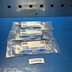 (3) New Smc RB1412S Pneumatic Guided Shock Absorbers In Sealed Bag. Fixed Price $50.00.